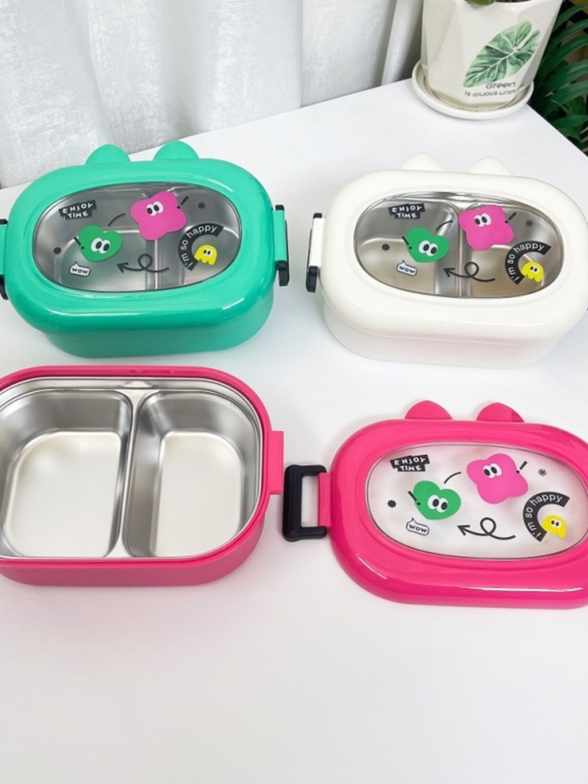 Dopamine Insulated Lunch Box 2024 New Arrival Universal for Boys and Girls Compartment Office Worker Stainless Steel Lunch Box Good-looking