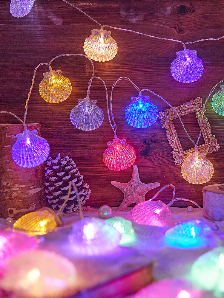 Colored Lantern Flashing Skewers Light Star Light For Home Indoor Decoration Light Atmosphere Light Magic Color Shell Hanging Light Stall