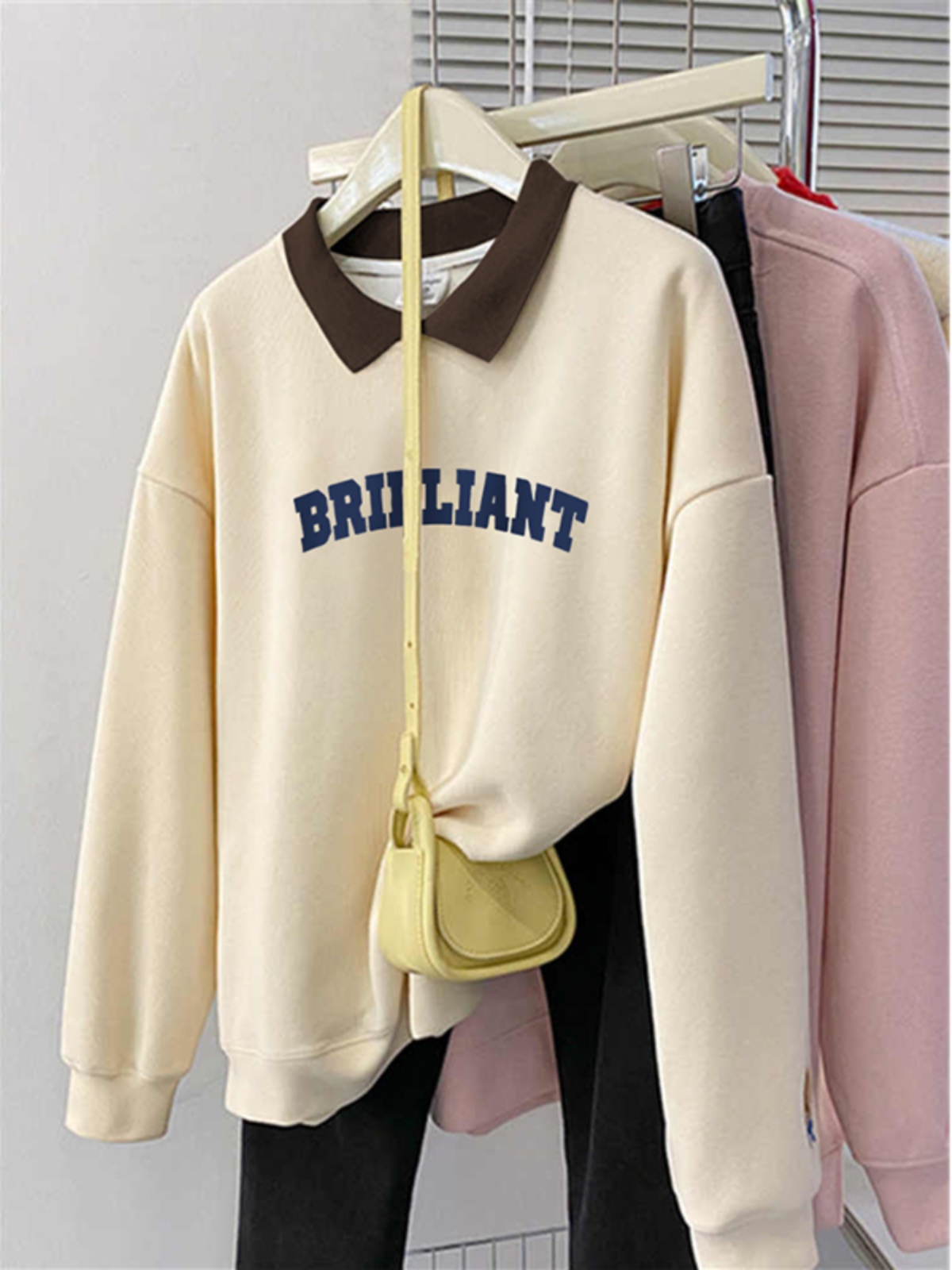Polo Collar Plus Size Loose Oversize Fall and Winter Fleece-lined Thickened 2025 New Arrival Plus Size Ladies Slim Looking Belly Covering Outwear Tide