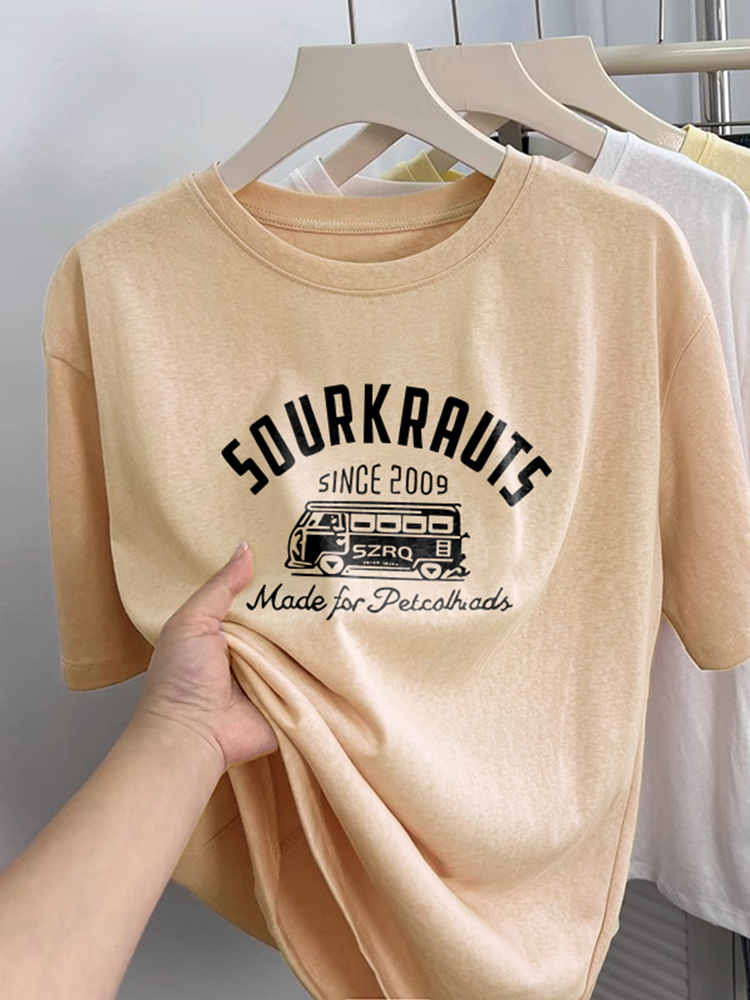 Summer Slub Cotton Ice Silk Shoulder Pure Cotton Short-Sleeved T-shirt Female Stylish Niche Style Plus Size Ladies plus Size Women's Clothes Top Tide