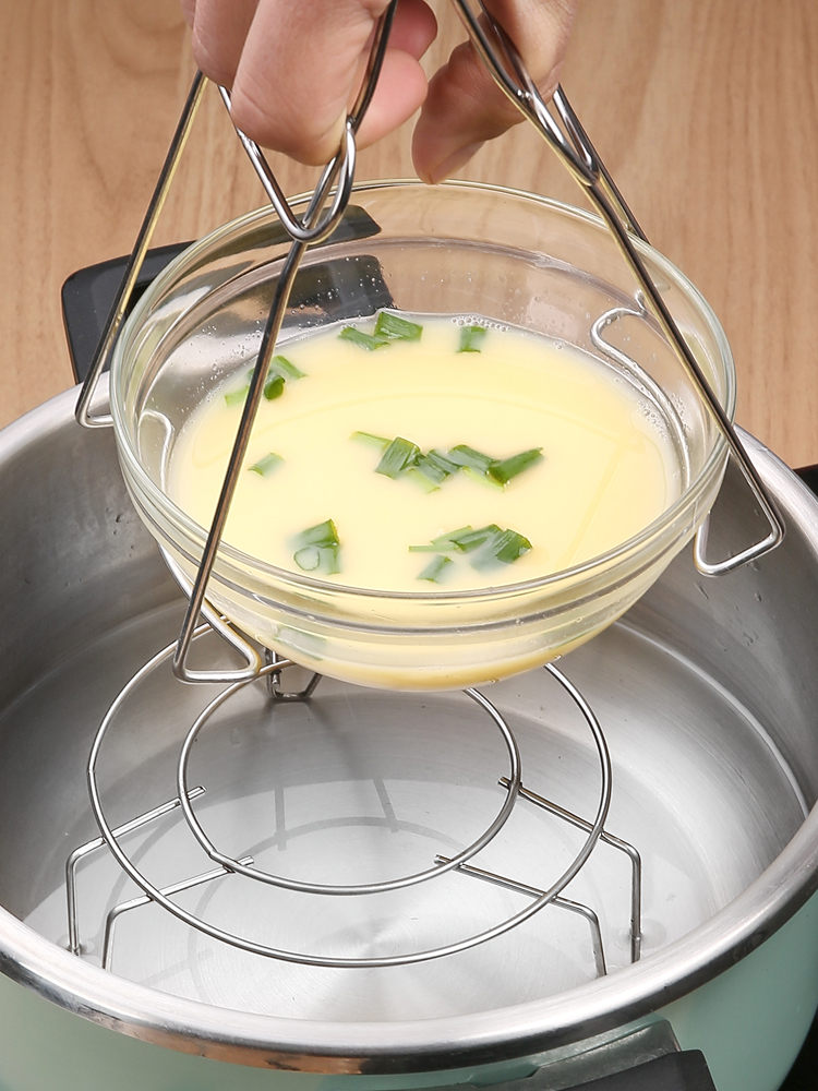 Stainless Steel Steamer Plate For Home round Plate for Streaming Water-Proof Steamer Steamed Bun Triangle Steamer Steamer Double-Edged Fine-Toothed Comb High Leg Steamer