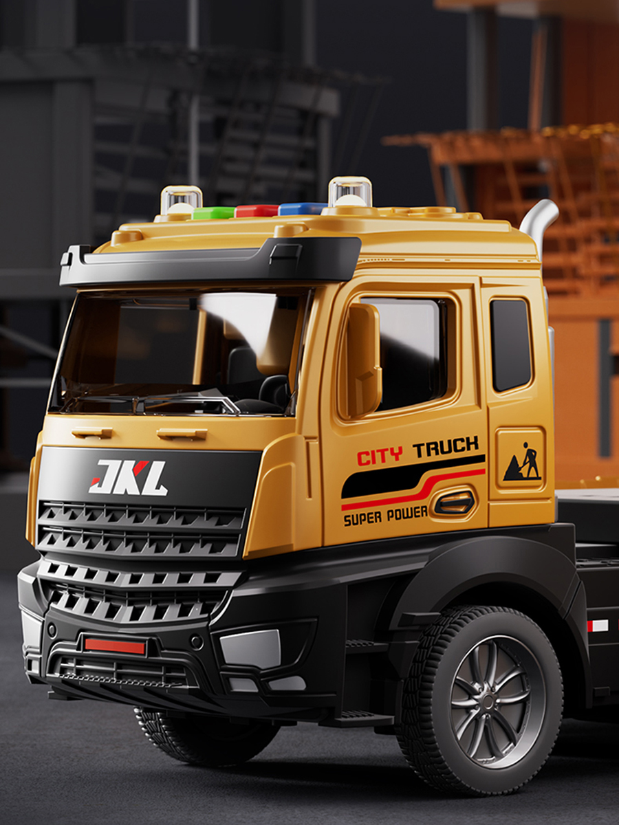 Container Truck Large Crane Excavator Kids 3 Years Old 4 Boys Toy Car Engineering Car Suit Boys Alloy Car