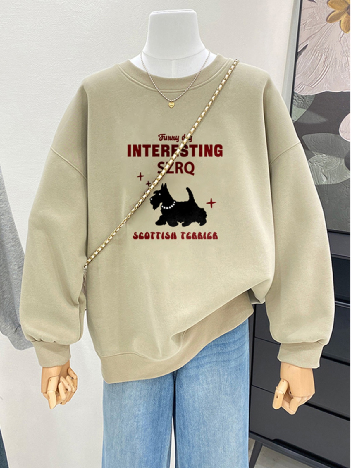 Fall and Winter Fleece-lined Thickened 2025 New Arrival Best Selling Plus Size Loose round Neck Sweatshirt Women's Small Hooded Coat Top