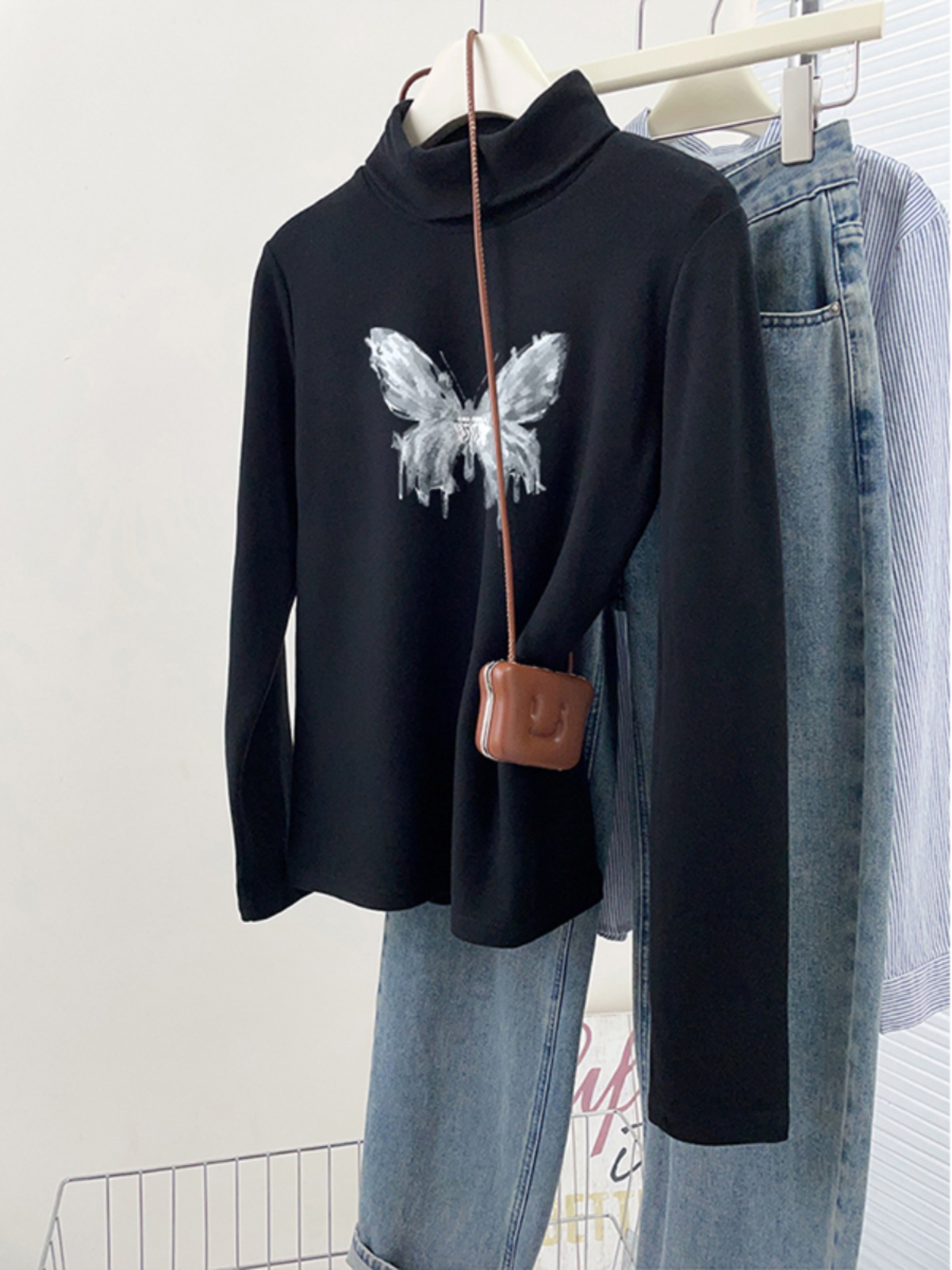 Plus Size Plus Size Ladies Long Sleeves T-Shirt Female 2025 New Arrival Fall/Winter Slim Short Inner Half Turtleneck Dralon Base Tops