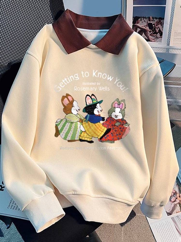 American Retro Polo Collar Fall and Winter Fleece-lined Thickened Oversize Sweatshirt Female 2025 New Arrival Plus Size Hooded Outwear