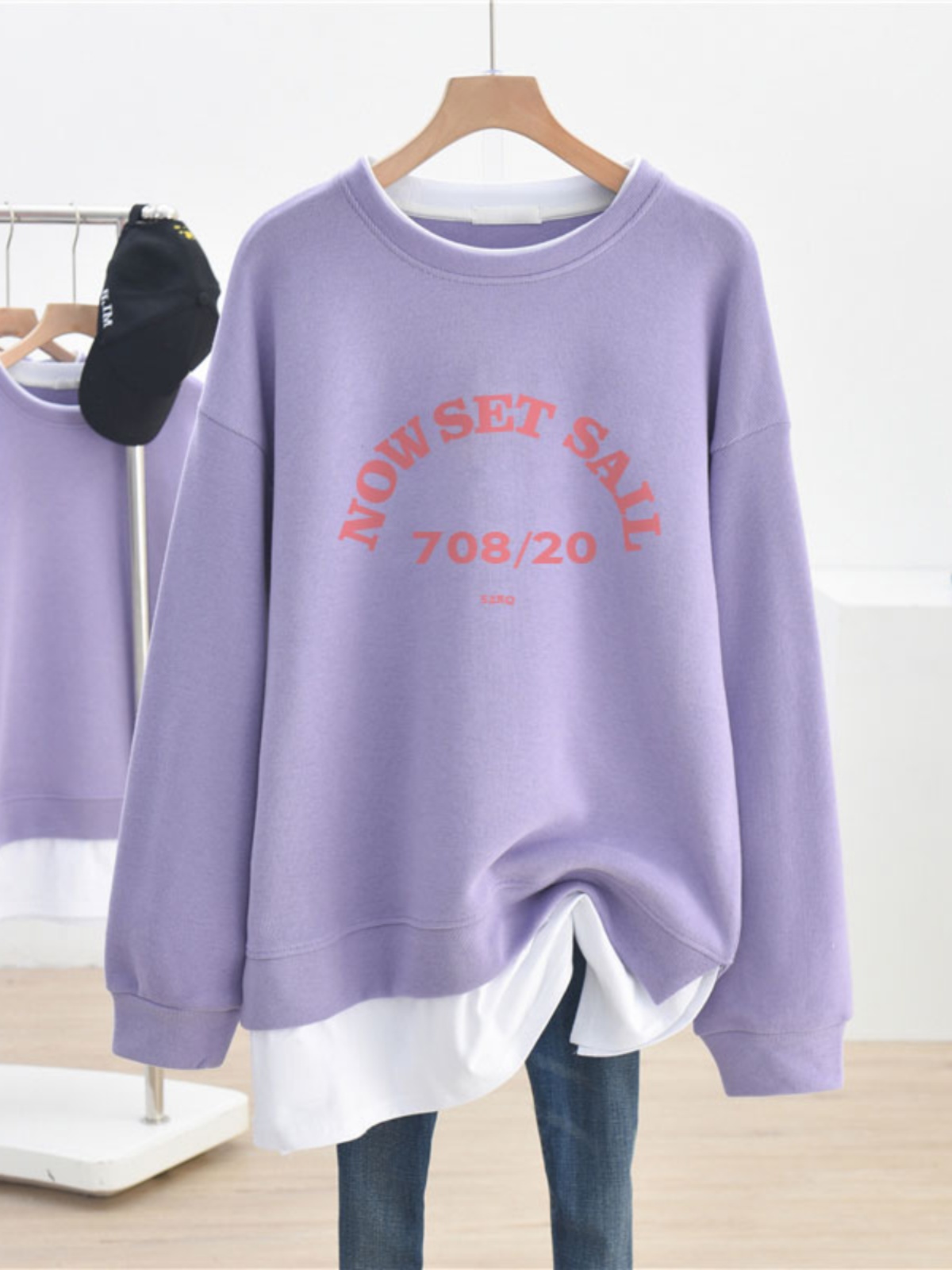 Idle Style Fall and Winter round-Neck Non-Hoodie Velvet Padded Thickened Sweater Female 2025 New Arrival Plus Size Plus Size Ladies Loose-Fitting Coat Top