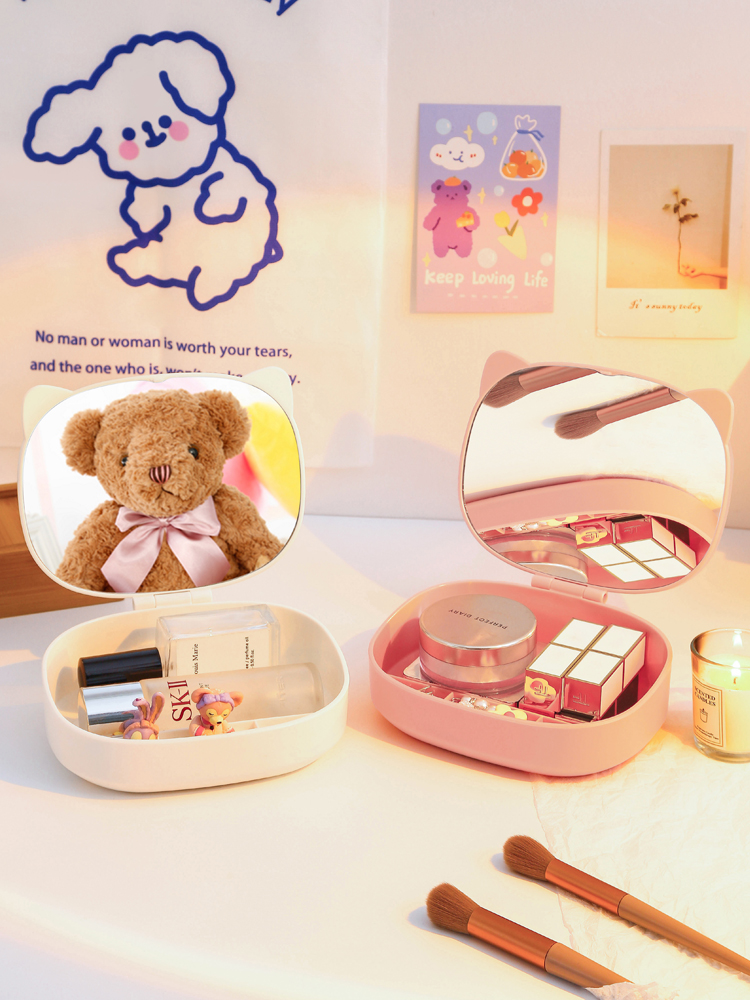 Folding Container Student Dormitory For Home Small Mirror