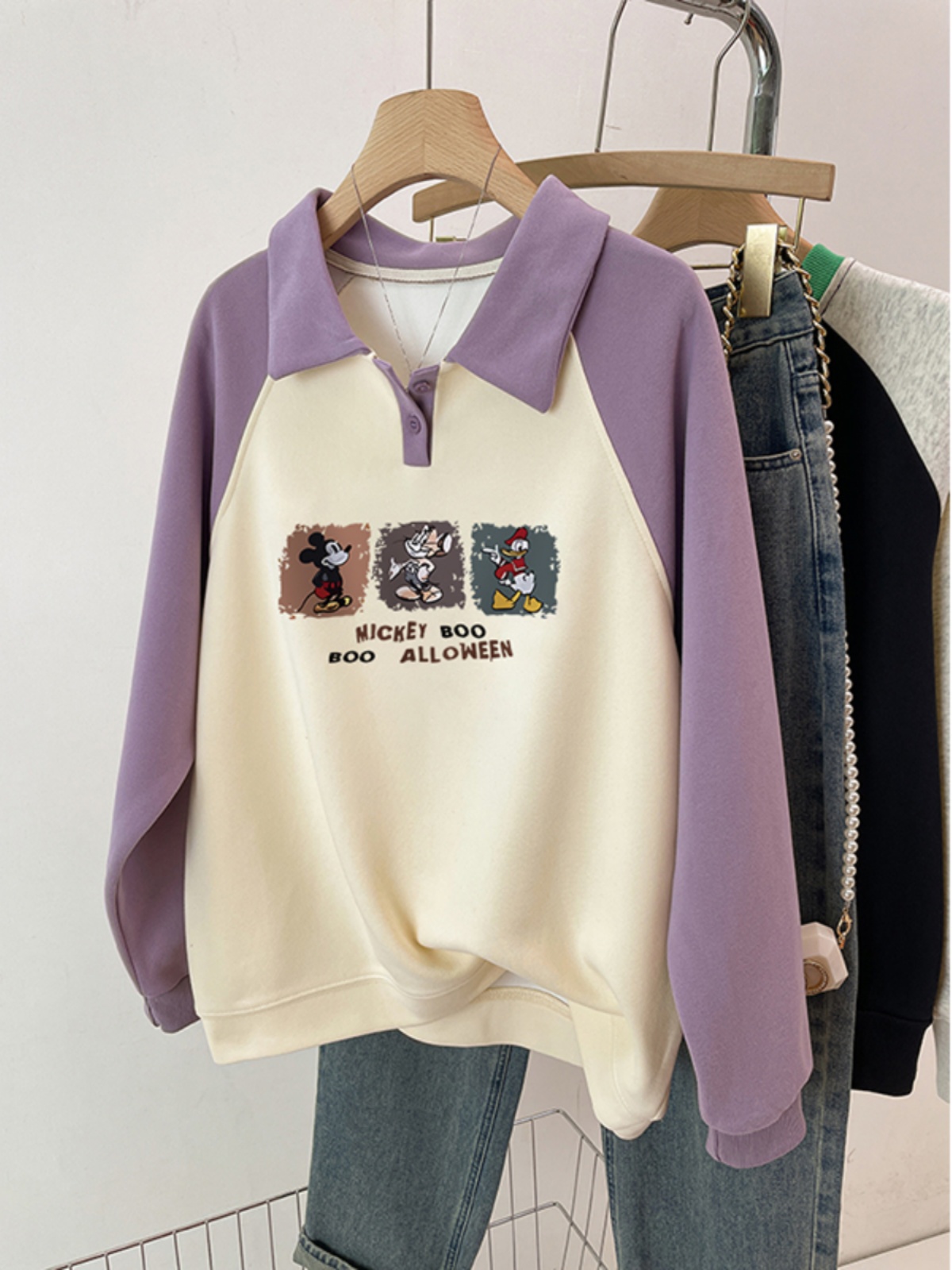 Polo Collar Korean Style Idle Style Fall and Winter Velvet Padded Thickened Sweater Female 2025 New Arrival Best Selling Plus Size Chubby Girl Jacket Tide