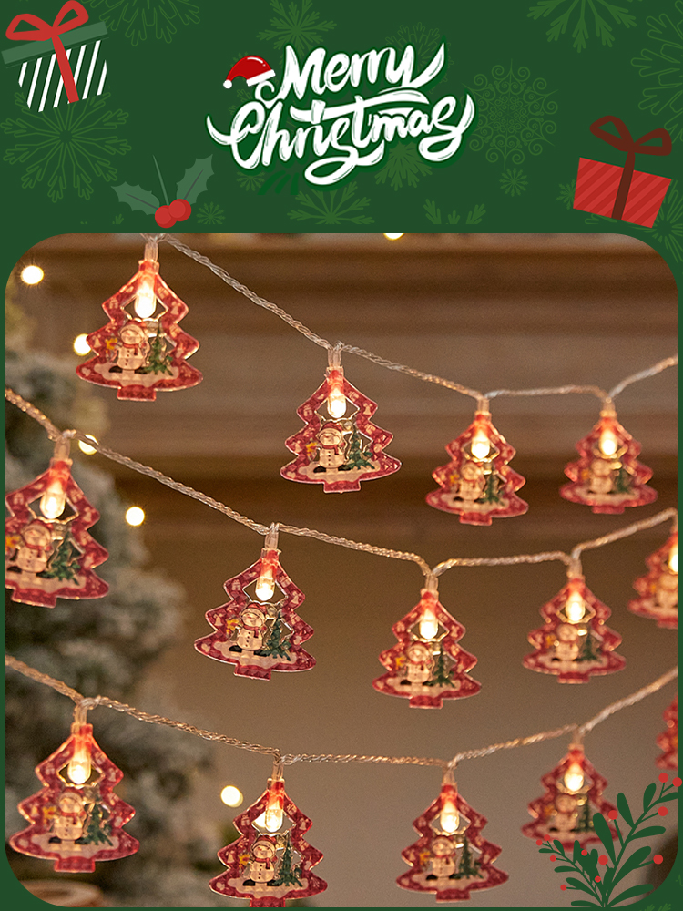 Christmas Decorations Christmas Tree DIY with Lights Glowing Creative Lighting Chain For Home Photo Props Ing Style Fancy