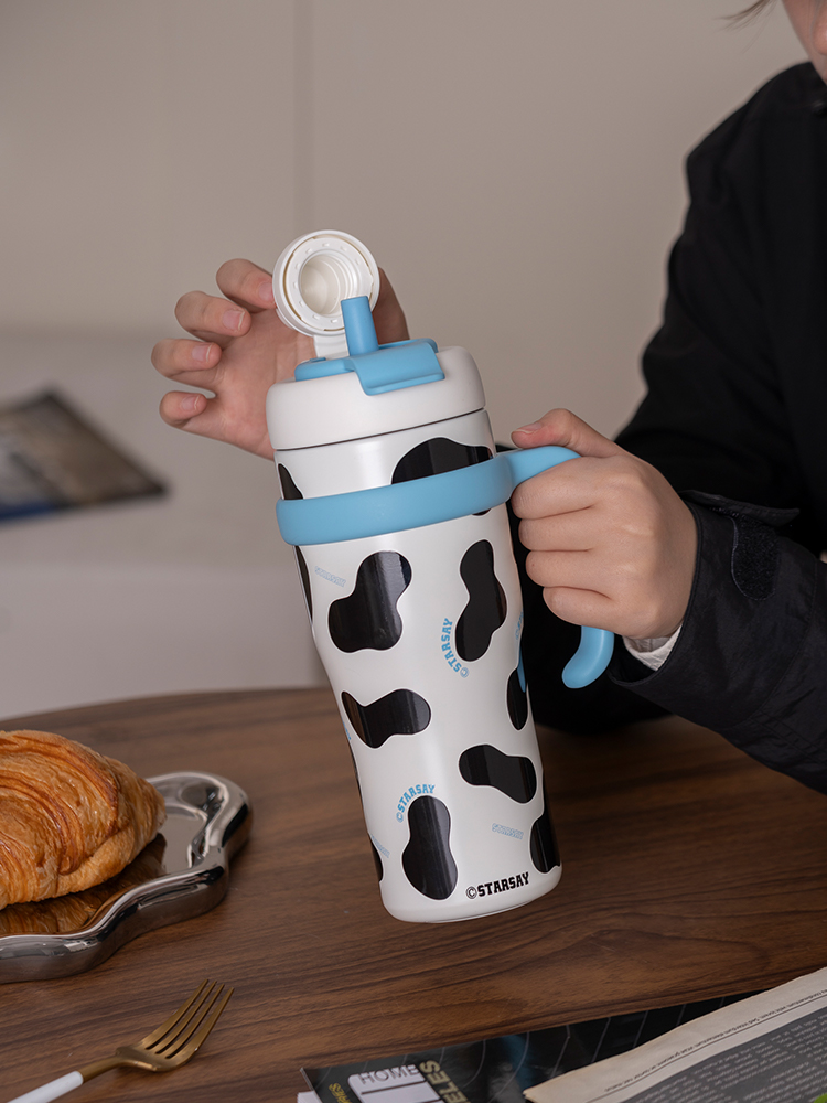Jojo's L. Pd. Star Said. Vacuum Cup 316 Stainless Steel Handle Creative Large Capacity Large Ice Cup | Jie Yan