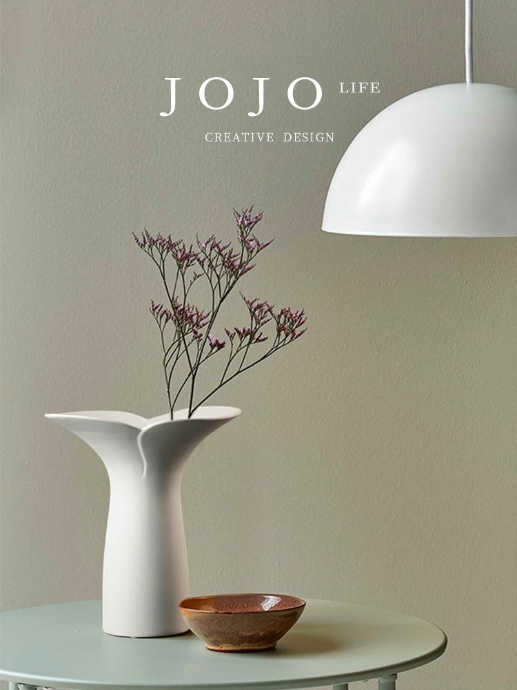 Jojo's L. Pd. Flashy. Vase Nordic Instagram Style Morandi Ceramic Petal Decoration Home Decoration Flashy