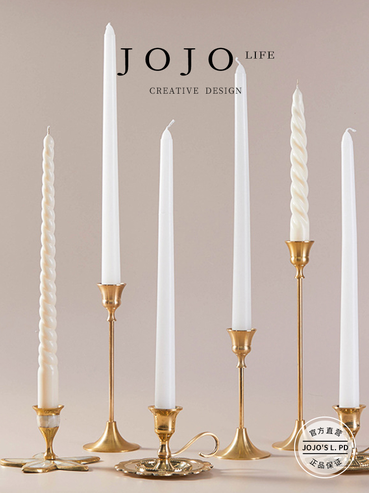 Jojo's L. Pd. Mr. Grocery. Cute Ins Spiral Long Brush Holder Aromatherapy Candle Birthday Gift | Bixiao