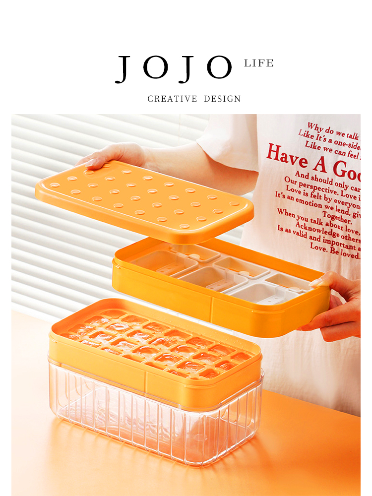 Jojo's L. Pd. Jade. Ice Tray Press Silicone Ice Cube Refrigerator Mold Ice Storage Ice Maker Hot Drunk Jade