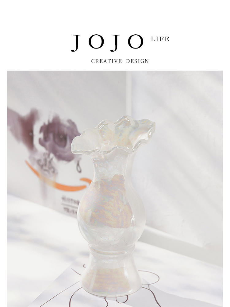For Home Cream Style Accessible Luxury Creative Ceramic Magic Color Vase