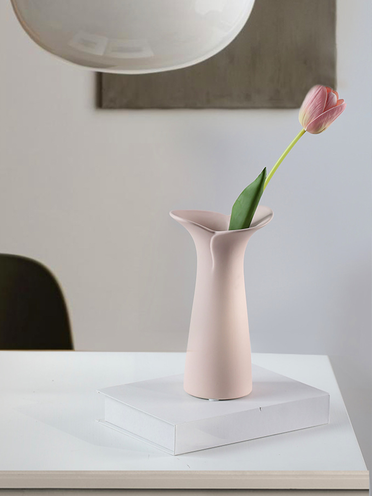 Jojo's L. Pd. Flashy. Vase Nordic Instagram Style Morandi Ceramic Petal Decoration Home Decoration Flashy