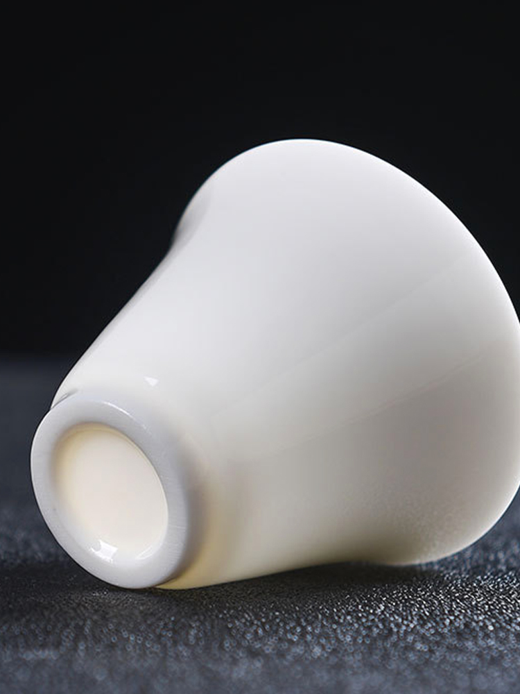 Jojo's L. Pd. Ziquan Jian. Dehua White Jade White Porcelain Small Teacup Master Cup Ceramics | Occupy