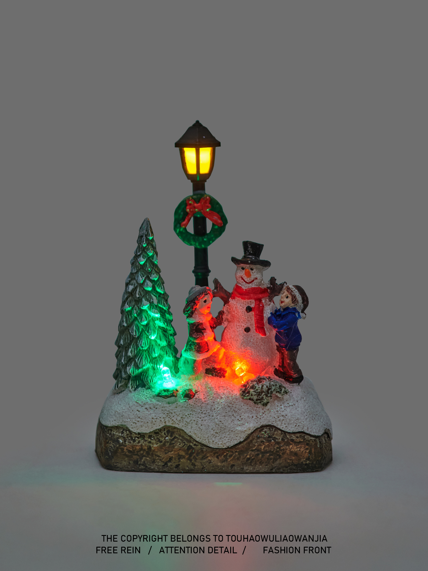 The Number One Family Is Bored, Give TA a Snowman Small Street Light Atmosphere Small Night Lamp Decoration Christmas Gift
