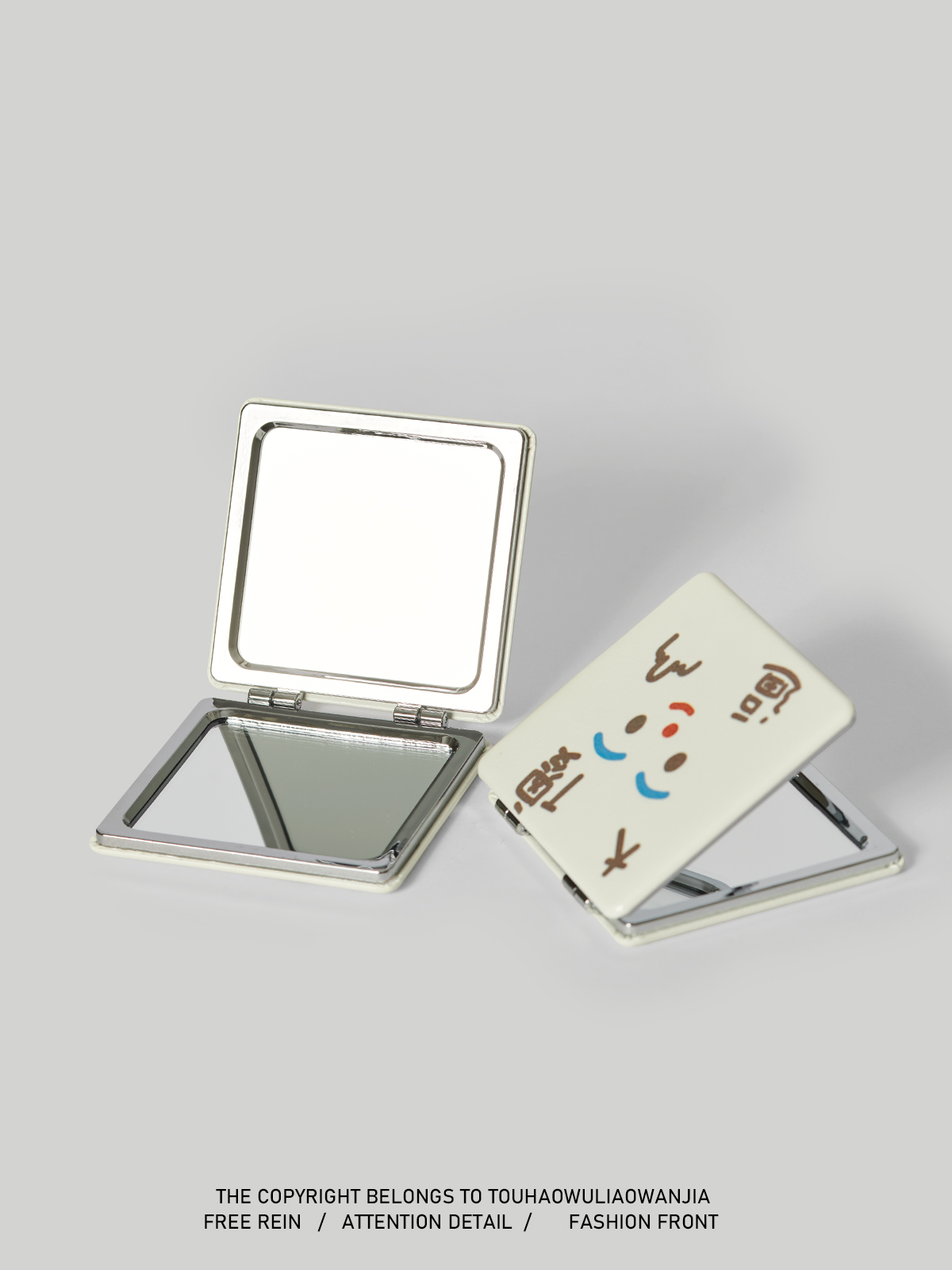 The Number One Family "Boring to Give Her a Mirror with Vertical Middle Finger" for Girls Double-Sided Makeup Folding Mirror Funny Birthday Gift