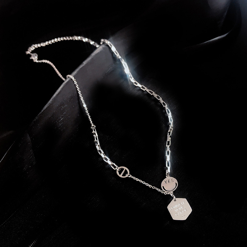 Cold Style Titanium Steel Hip Hop Niche Design Women's Necklace