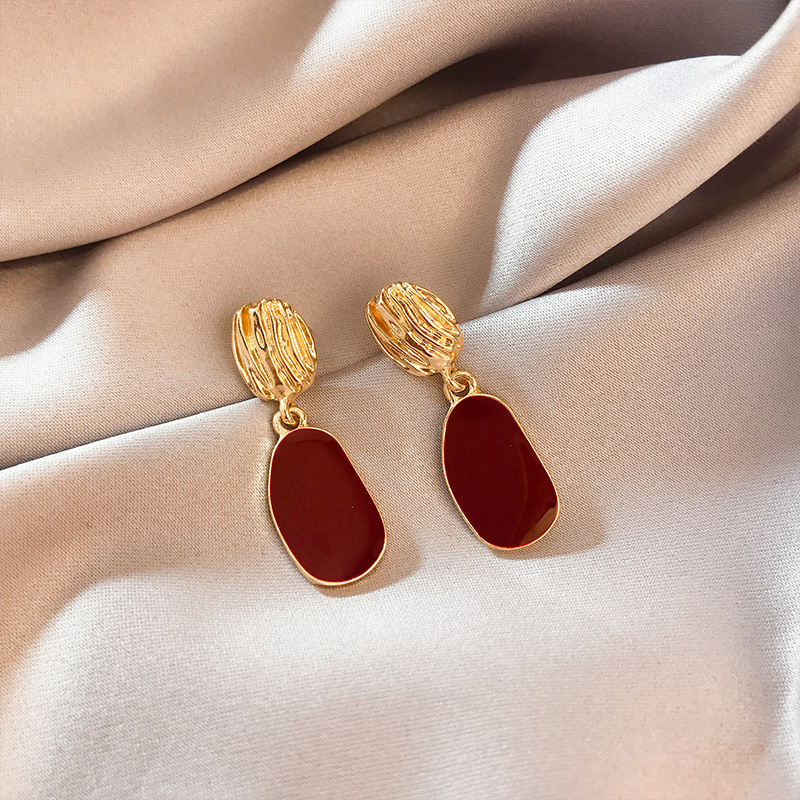 Xhdkids Stud Earrings for Women Cute Fashion Personality Earrings Drop Earrings Silver Pin Earrings Niche Style Elegance Online Influencer Jewelry