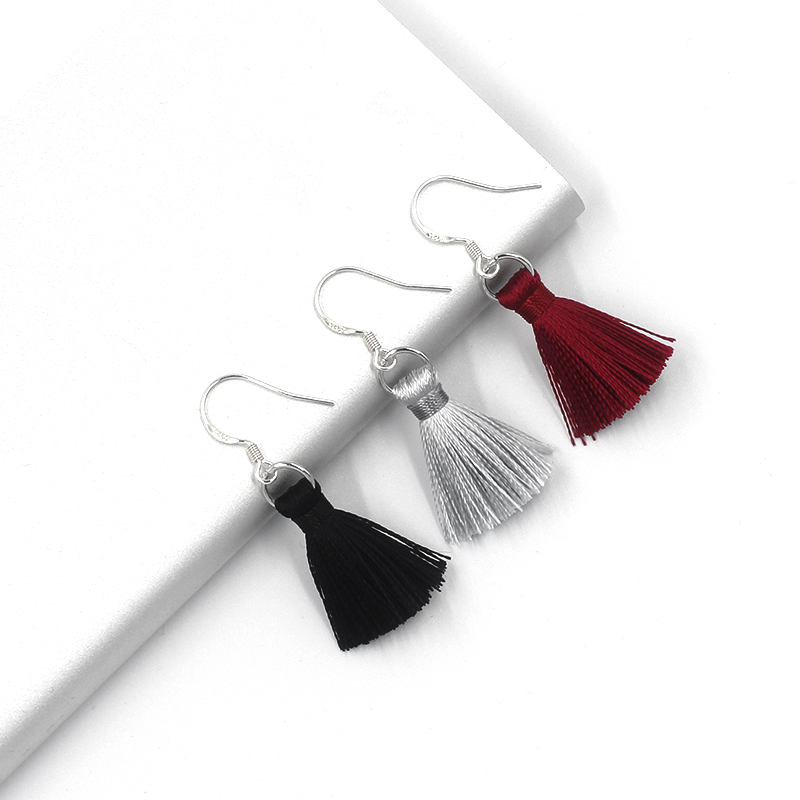 Olara Women's Fashion Simple Pendant Tassel Earrings