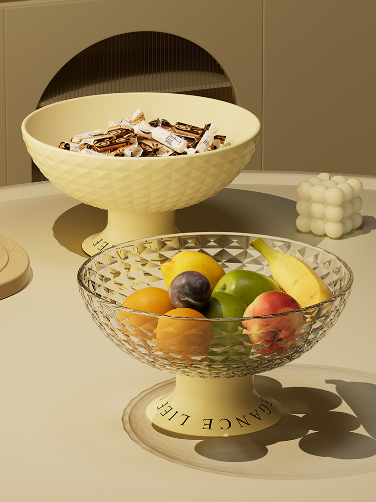 Fruit Plate For Home Living Room Coffee Table Display Accessible Luxury High-End Tray Modern Minimalist Fancy Nut Plate Dried Fruit Box