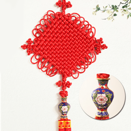 Fuyuanxiang Chinese Knot Large Living Room Pendant Chinese Knot New House Entrance Medium Decoration Ruyi Cloisonne