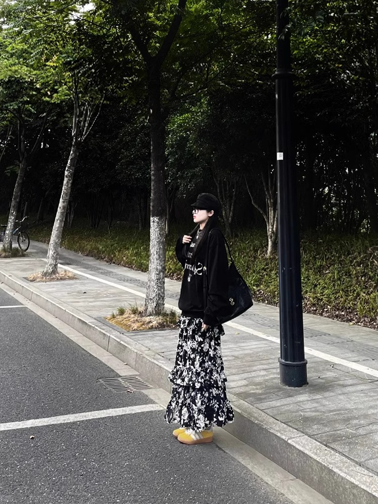 Spring New Arrival Letter Print Loose Long Sleeve Hoodie for Women