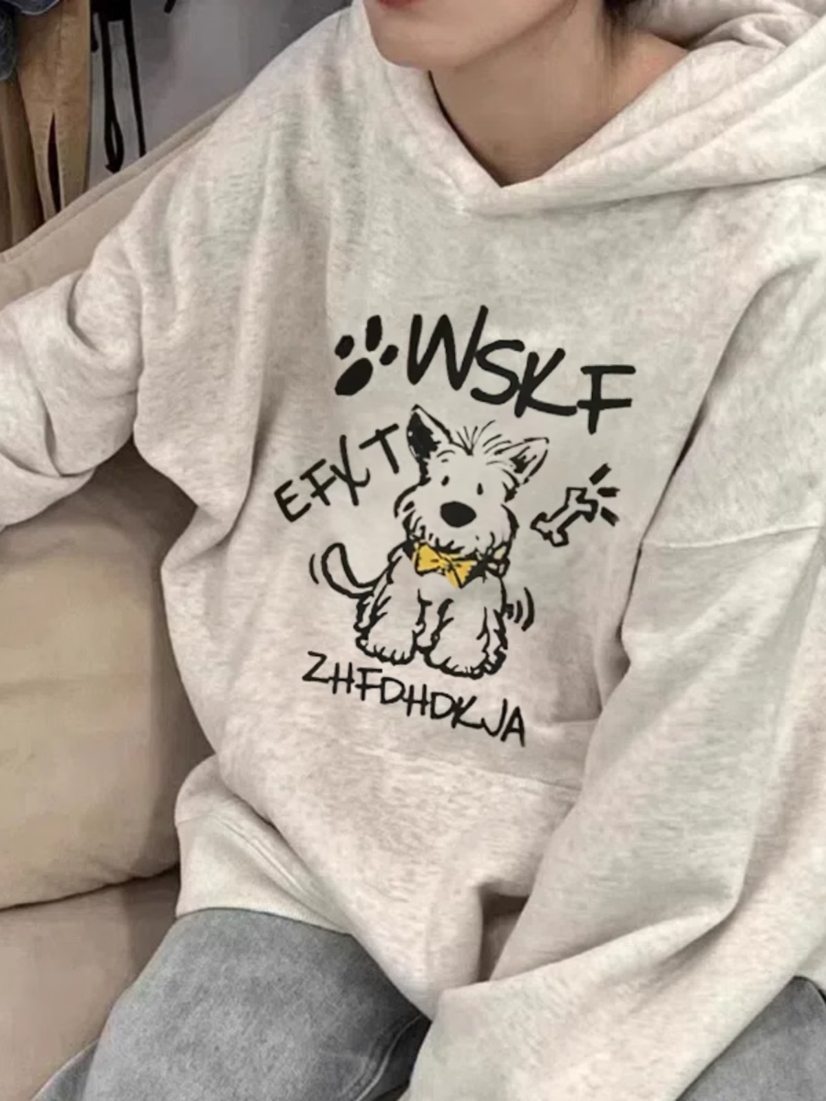Hooded Sweatshirt Women's 2025 New Arrival Best Selling Spring and Autumn Fleece Thick Loose Tops American High Street Niche Style Outwear Tide