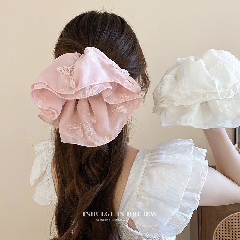 Fairy Butterfly Flower Hairband Women 2025 New Arrival Best Selling Hair Rope Light Luxury Minority Fancy Summer Sweet Hair Accessories