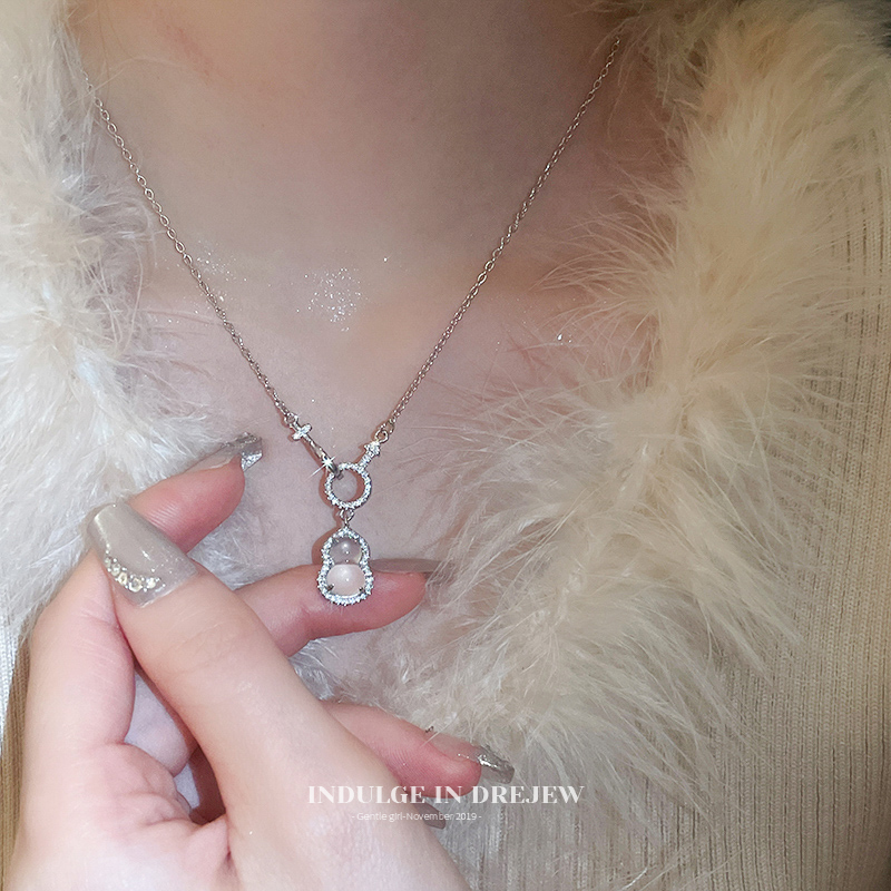 New Chinese Style Gourd Necklace Fancy Light Luxury Minority Exquisite Clavicle Chain for Women 2025 New Arrival Necklace Ornament