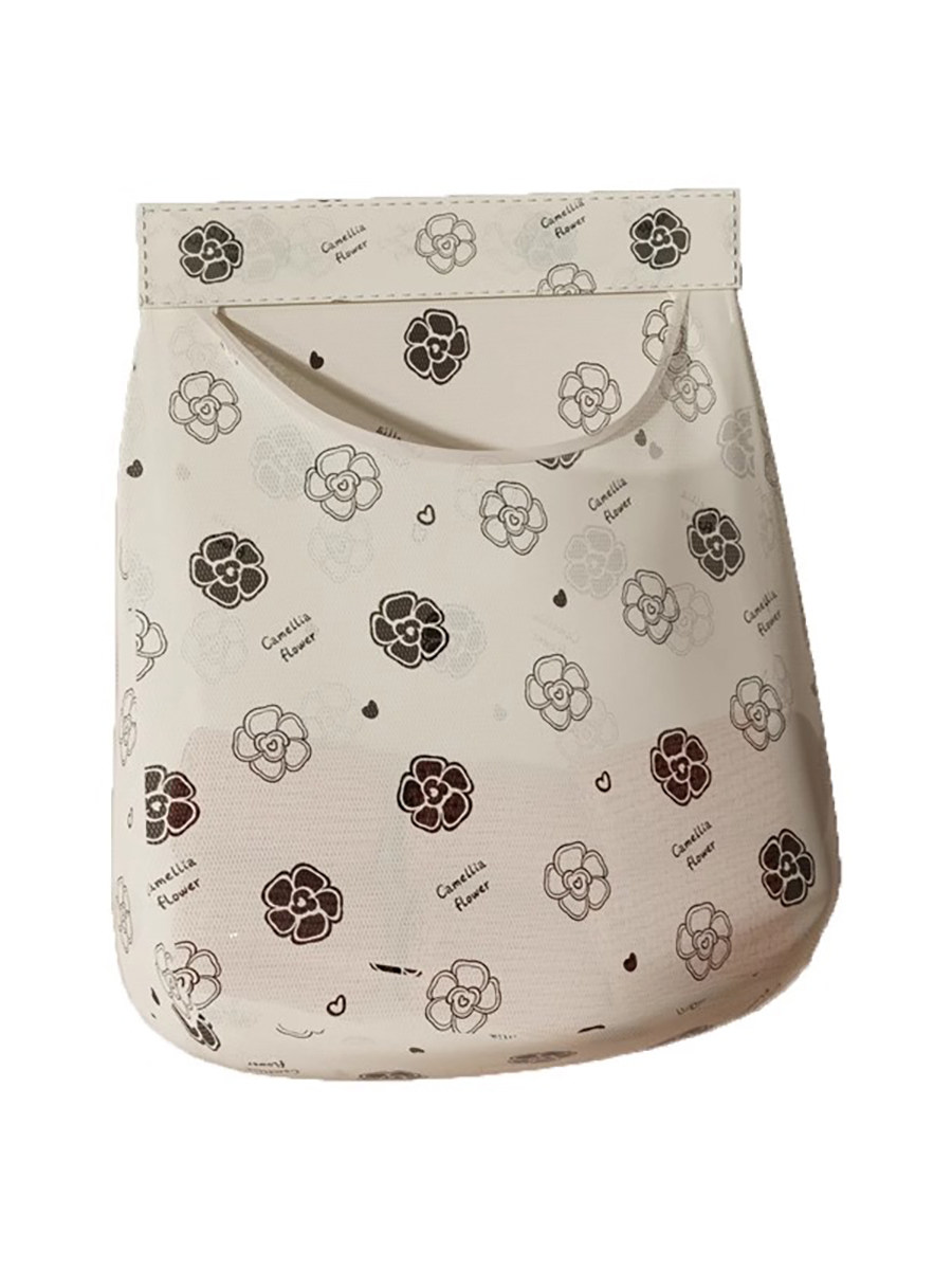 Camellia Storage Mesh Bag Socks Hanging Bag behind the Door Storage Garbage Bag Wall Hanging Decoration Type Sundries Pocket Plastic Bag Storage