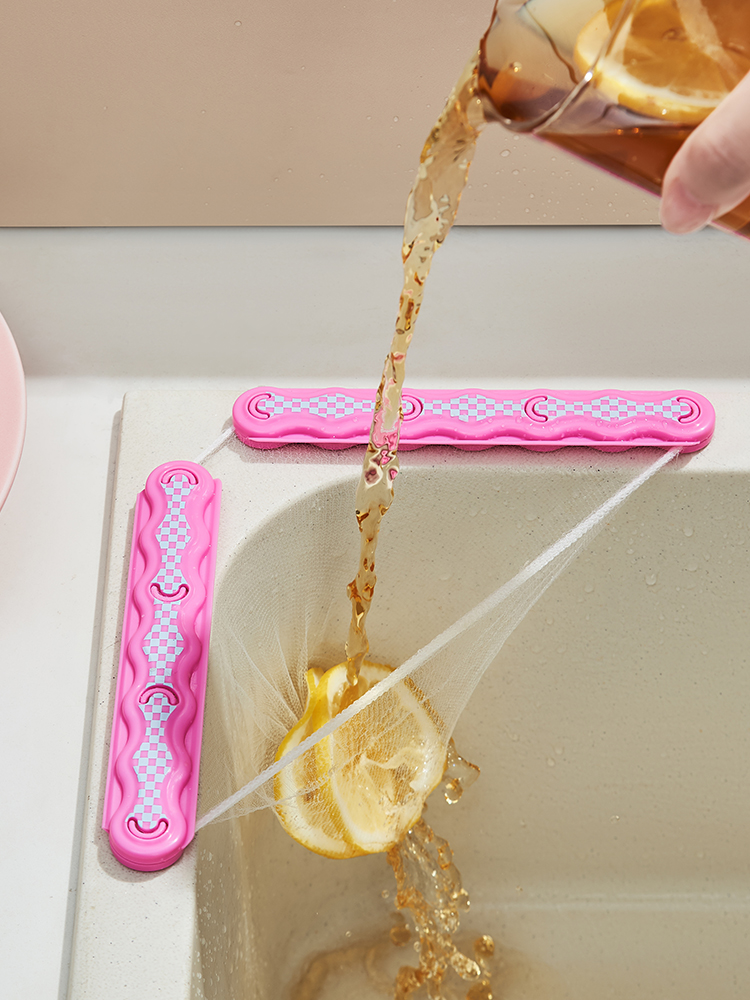 Card Clamp Kitchen Waste Filter Rack Kitchen Sink Sink Adhesive Leftovers Sewer Blocking Prevention Mesh Residue Filter