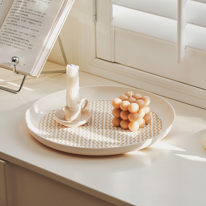 Multifunctional Storage Storage Tray Accessible Luxury Coffee Table Snack Dish Creative Drain Fruit Plate For Home Kitchen Good-looking Storage