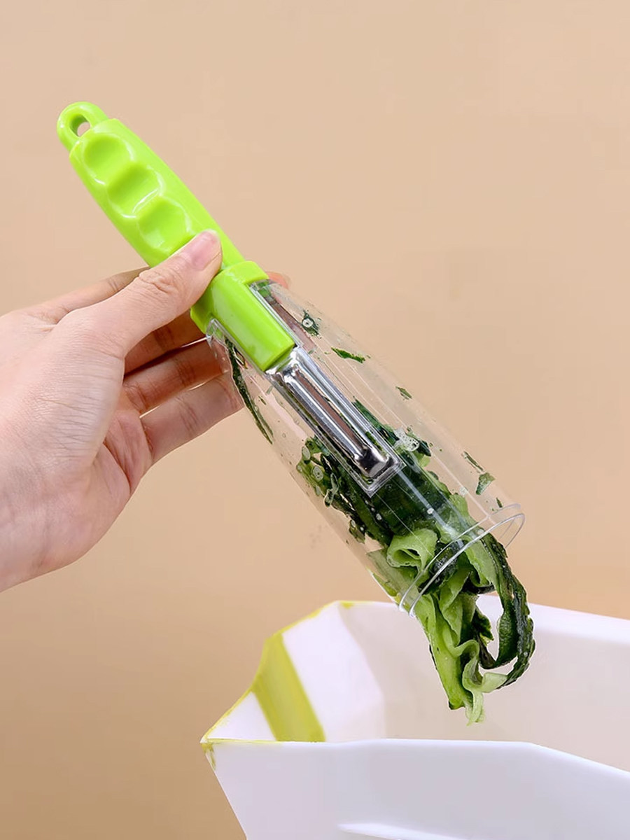 Fruit & Vegetable Peeler with Collection and Storage Type Beam Knife Device Multifunctional Storage Fruit Cutting Supplies For Home Storage Type