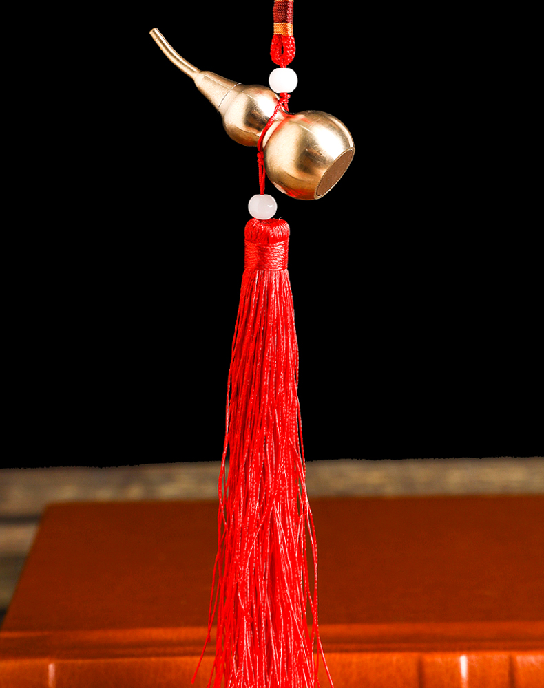 Copper Gourd Car Pendant - Luck & Elegance