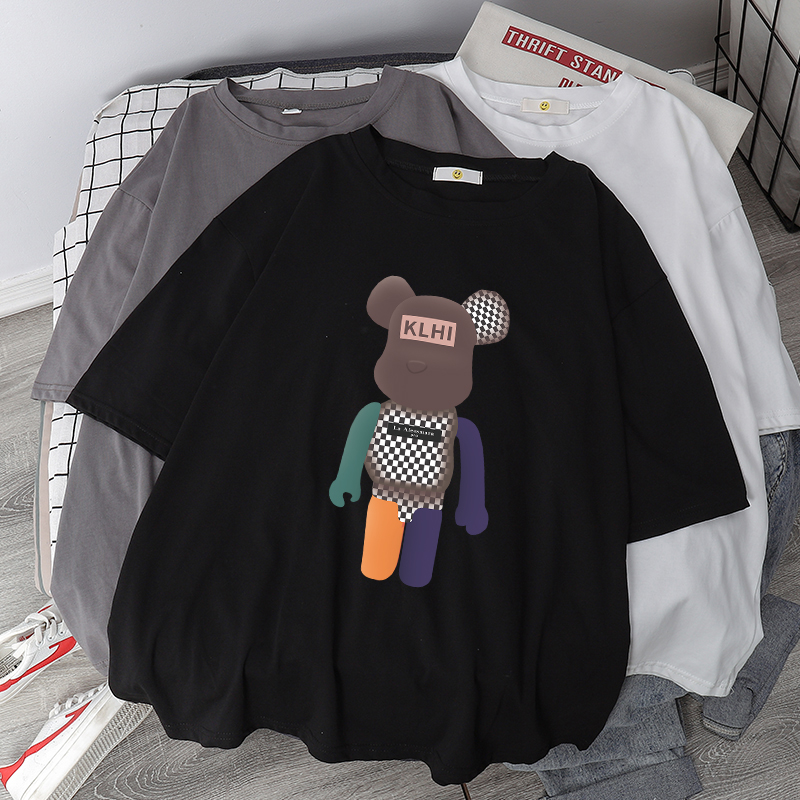 XL Extra Large 120.00kg Plus Size Ladies Short Sleeve T-Shirt Women's Summer Loose 100.00kg European Goods Ins Fashion Cotton Half Sleeve Top