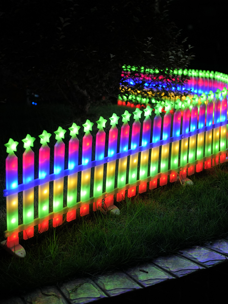 Solar Outdoor Light For Home Courtyard Lighting Lawn Atmosphere Fence 2024 New Arrival Fence Fence Layout Decoration