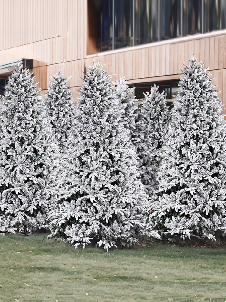 Christmas Large For Home Environmental-Friendly Family Floor Decoration Artificial Snowflake Christmas Tree Classy Atmosphere Decorations