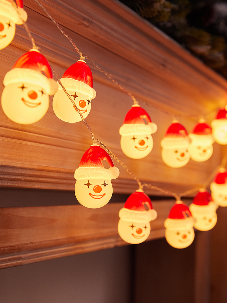 Christmas Decoration Supplies Snowman Creative Clown Lighting Chain Christmas Tree Pendant Window Shopping Mall Hanging Decoration Scene Layout