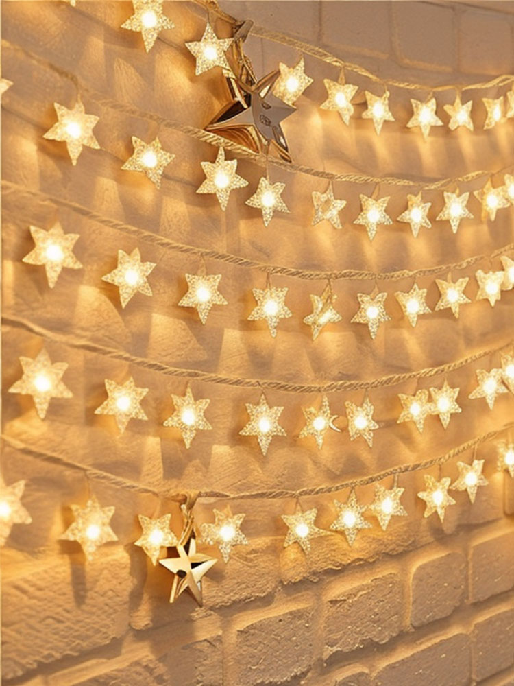 Star Light Small Colored Lights Flashing Light String Light Lighting Chain Light Starry LED Lighting Chain Ambience Light Girl Room Indoor Decorations Arrangement