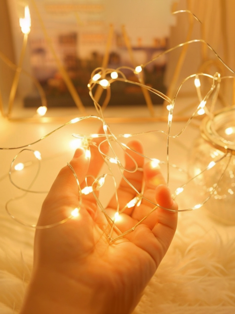 Led Gift Box Mini Bouquet Decoration Layout Colored Lights