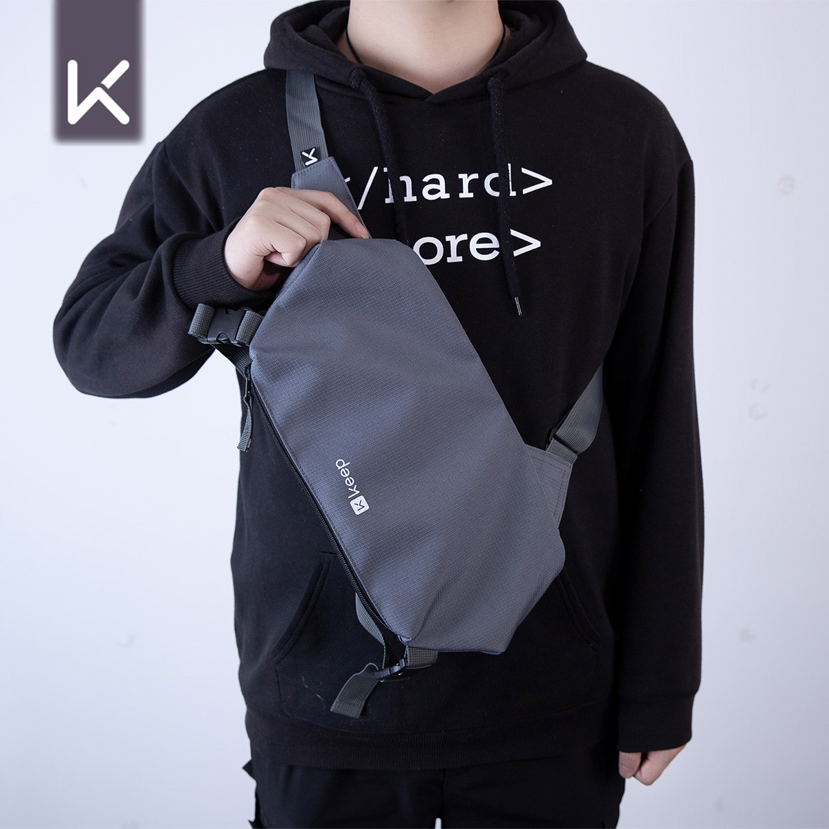Keep Chest Bag Men's Athleisure Single-Shoulder Bag Water-Proof Bag Women's Messenger Bag Mobile Phone Bag Large Capacity Stylish Bag