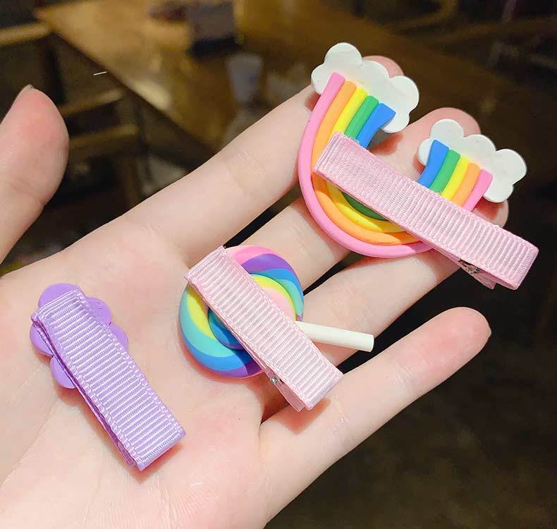 3-Piece Kids Rainbow Hair Band Set