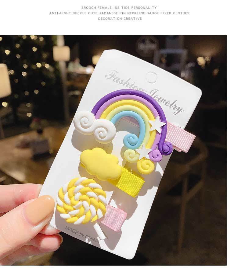 3-Piece Kids Rainbow Hair Band Set