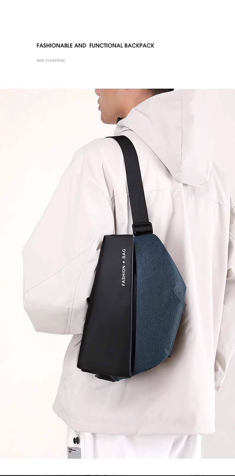 Waterproof Cycling Crossbody Bag - Large Capacity