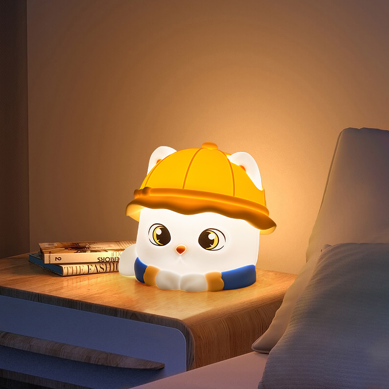 WRIGLEY New Arrival Night Light Cute MiuMiu Joint Name Night Feeding Light Kids Room Bedroom Bedside Small Night Lamp
