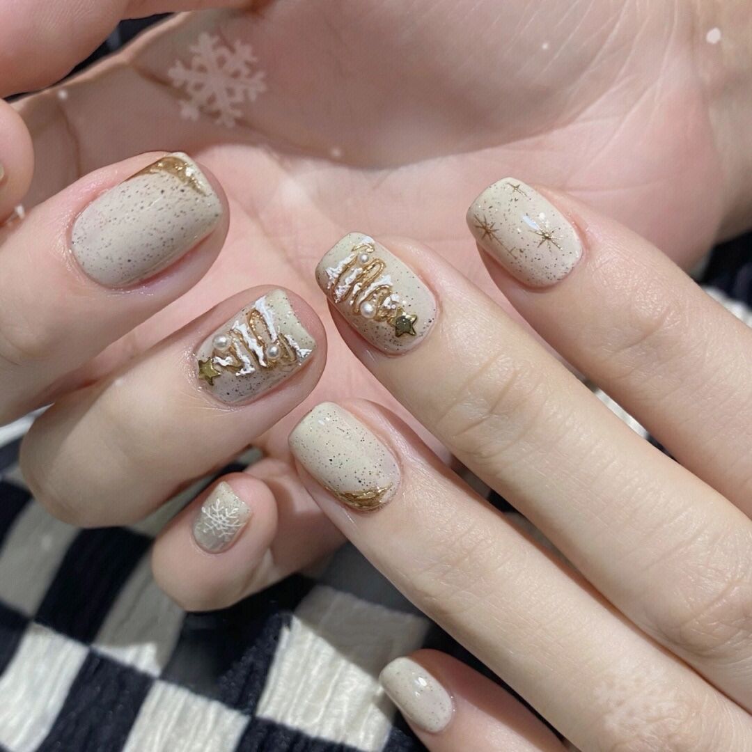 Wearing Nail Christmas Detachable Pregnant Women Nail Stickers