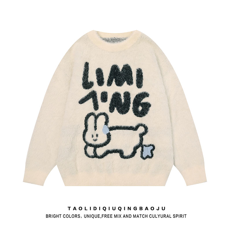 Escape from the Earth Mink Fur Rabbit Casual Top Cartoon