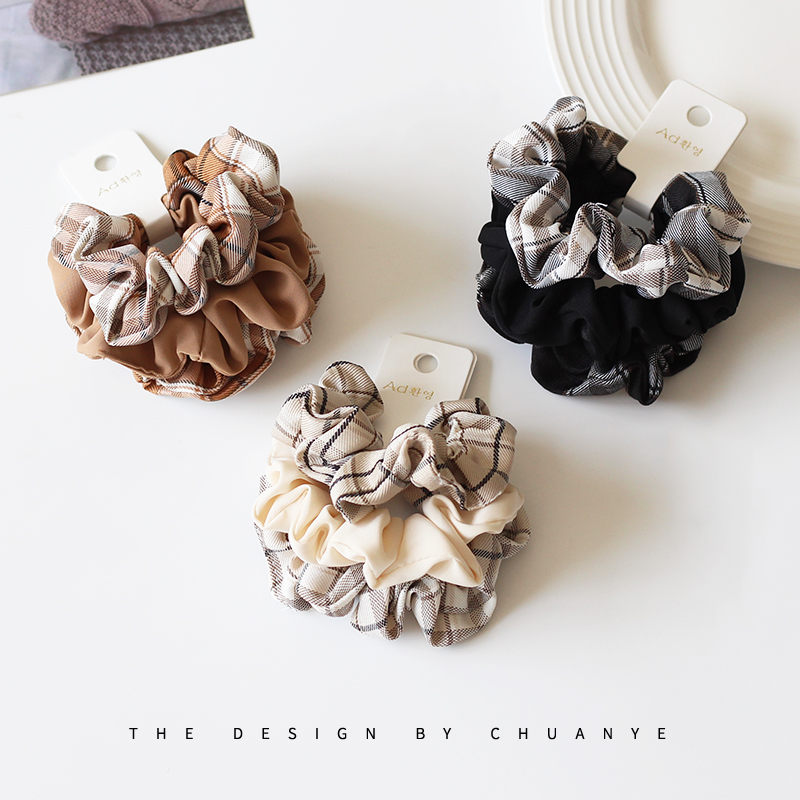 Kawano Houndstooth Ruched Hair Band